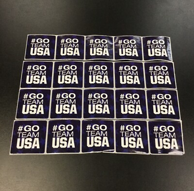 20 Go Team USA Stickers Olympics Sports United States America Decal ...
