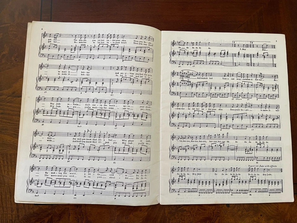 SUPER RARE! The BEATLES Book of Recorded Hits Souvenir Song Album AUS-3746 - Image 3 of 4