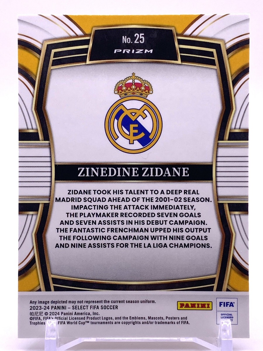 2023-24 Panini Select FIFA Silver Prizm Equalizer ZINEDINE 2023-24 Panini Select FIFA Silver Prizm Equalizer ZINEDINE