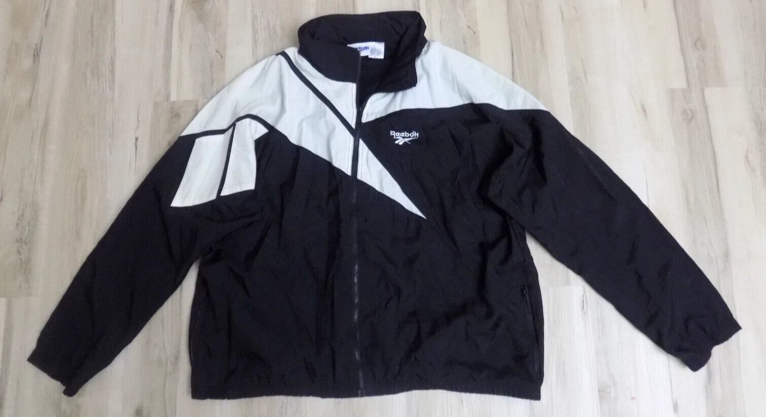 Vintage Reebok Windbreaker Jacket Sz XL packable hood Shaqnosis Kamikaze
