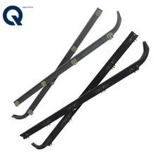 LABLT Window Sweep Felts Seals Weatherstrip For 87-96 Ford Truck Inner&Outer 4PC