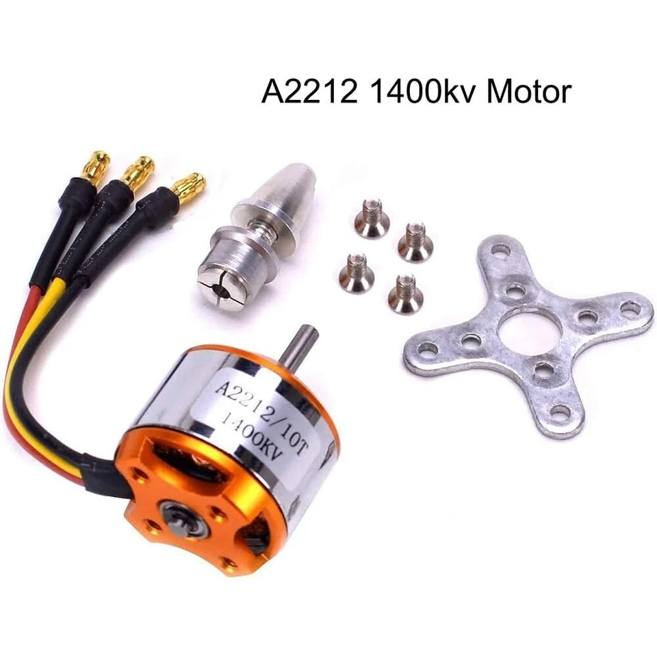 Juego de motor sin escobillas RC A2212 1400KV con 30A ESC, micro servo y hélice 8060 - Imagen 2 de 4