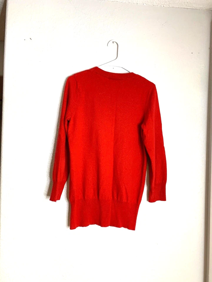 Sparrow Womens Sz L Sweater Button Long Sleeve Embellished Lambs Wool - Image 4 of 4