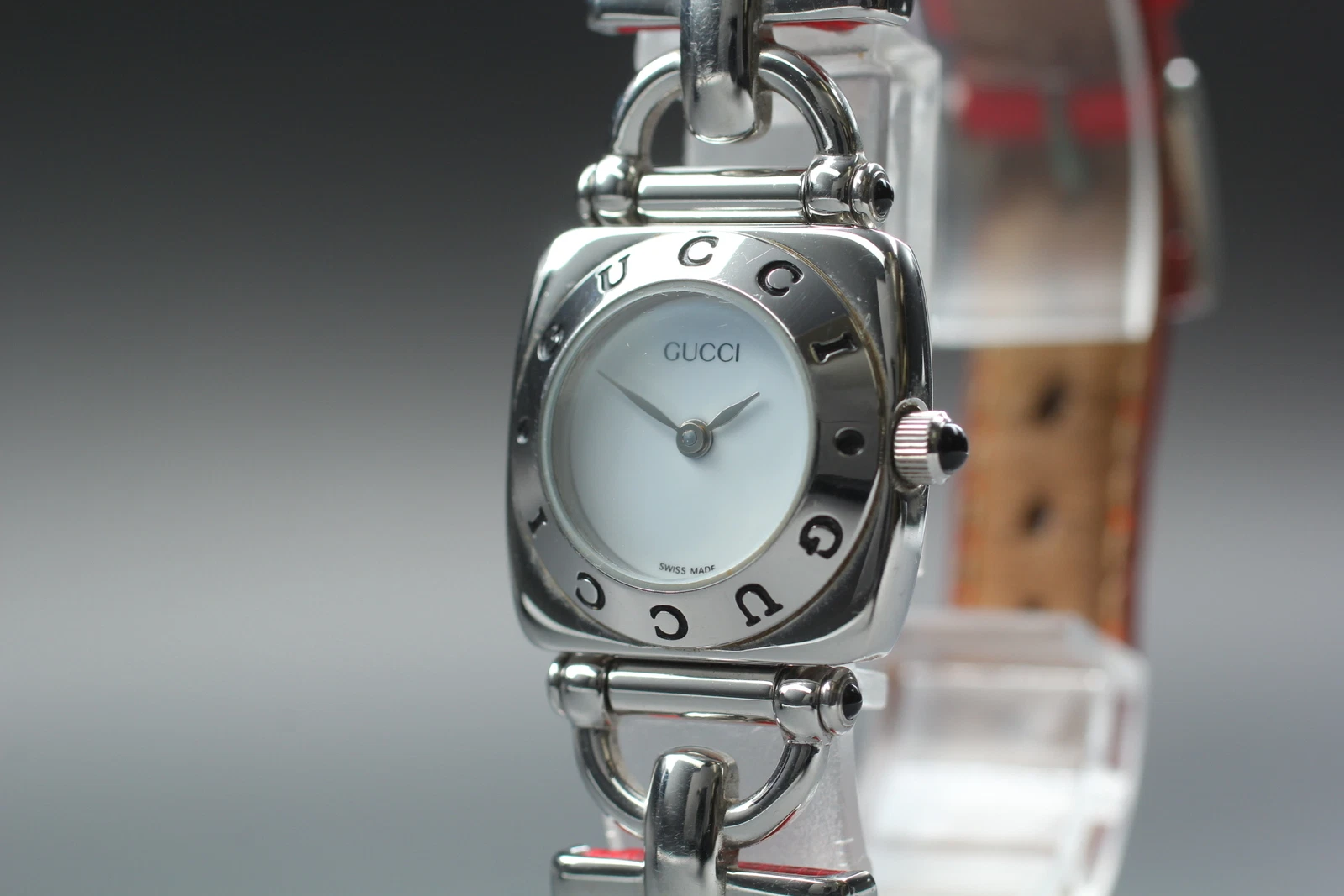 [Quasi Come Nuovo] Orologio Vintage Gucci Horsebit 6300L Argento Quarzo Donna dal GIAPPONE