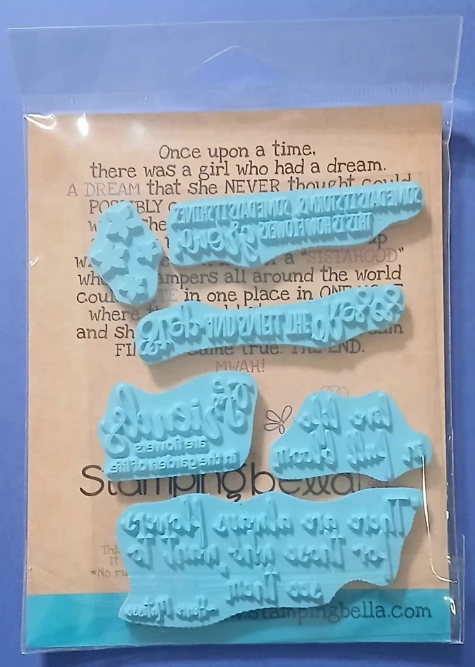 Estampillas de goma Bella Garden Girl Flower Sentiments eb454 exclusivas NUEVO Foto 2 de 2