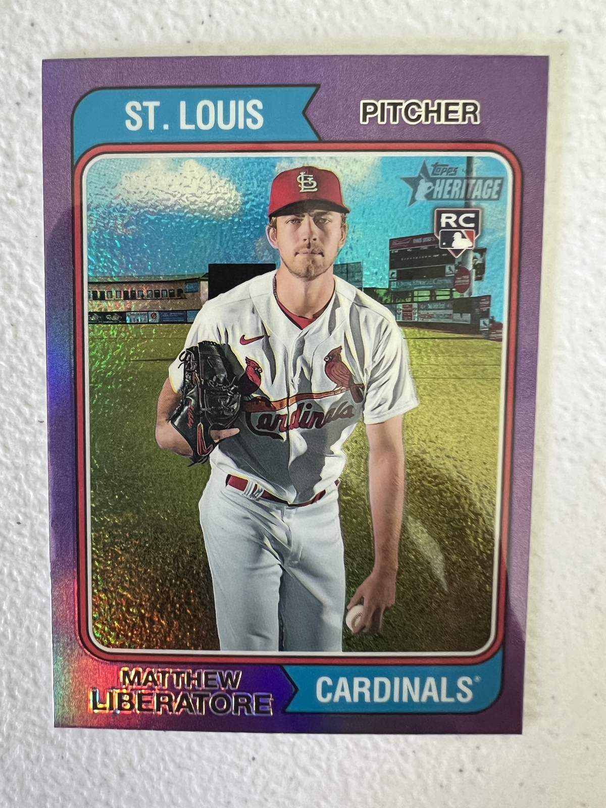 2023 Topps Heritage 365 Matthew Liberatore Chrome Purple Refractor eBay