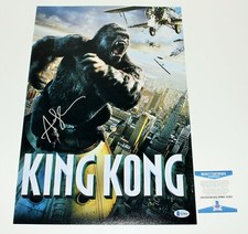 ACTOR ANDY SERKIS SIGNED KING KONG 12x18 OFFICIAL MOVIE POSTER BECKETT COA PROOF