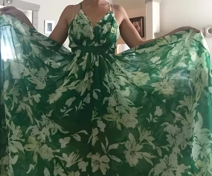 green maxi flowy dress Goddess Kaftan maxi Dress - Green Kaftan maxi dress