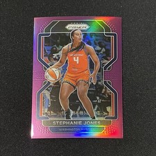 2022 Panini Prizm WNBA Stephanie Jones Purple Prizms #134 /99 Washington Mystics