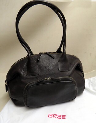 BREE Handtasche HENKELTASCHE Leder SHOPPER Exklusiv LEDERTASCHE Bowling BAG 3068