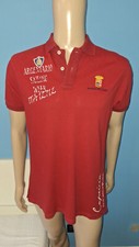 MARINA MILITARE NAVE CAPRICIA A5322 POLO UOMO ROSSA TAGLIA M 100% COTONE