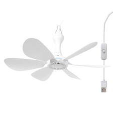 Usb Mini Small Ceiling Fan Battery Operatedpower Bank Powered Quiet Camping Opti
