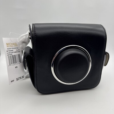 Michael Kors Camera Bag Pouch Purse - Scout Collection Black/Silver. Brand New.