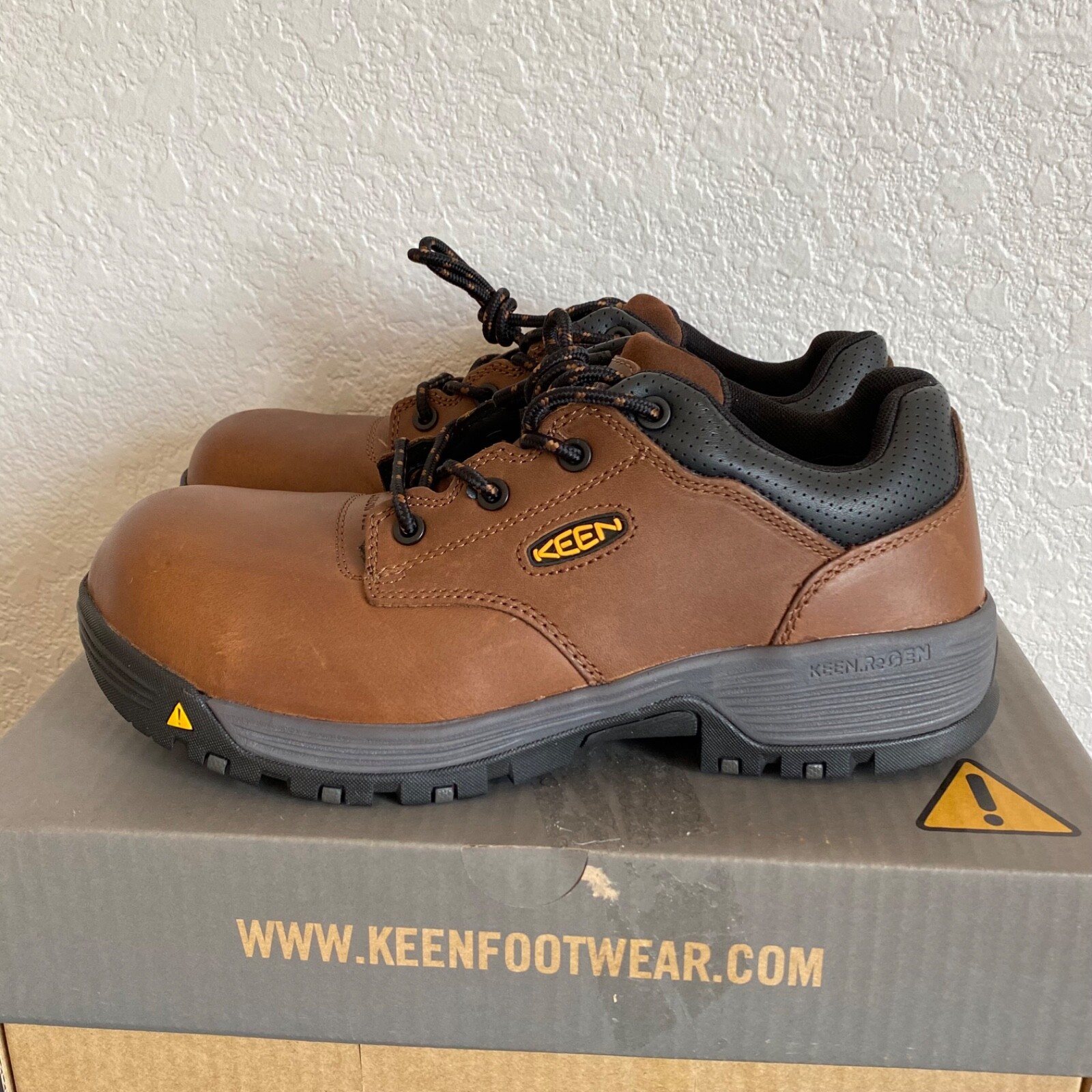 Nuovo con scatola Keen Utility uomo Independence Oxford WP punta in fibra di carbonio EU 40 5