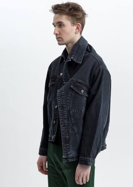 ジャケット Y PROJECT Black Denim Jacket Black Wire Denim Jacket by Y/Project on Sale