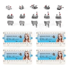 Dental Orthodontic Brackets Mesh Base Braces mini Roth/MBT 022/018 3/345 Hook