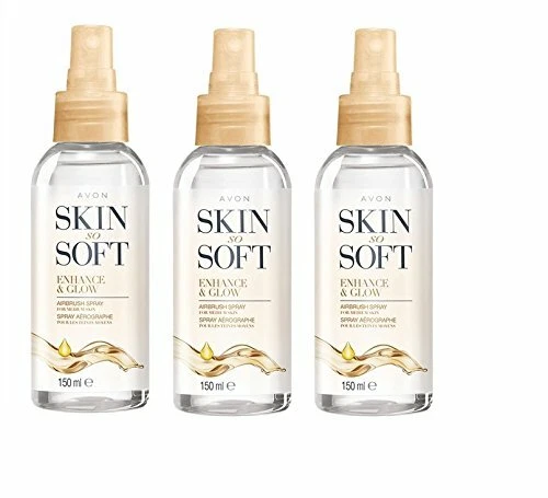 AVON 3 x Skin So Soft Enhance & Glow Airbrush Spray 150ml each