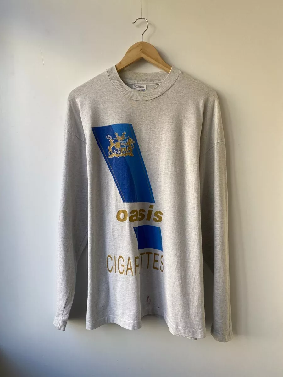 Vintage 1994 Cigarettes Definitely Maybe Long sleeve XL grey | eBay