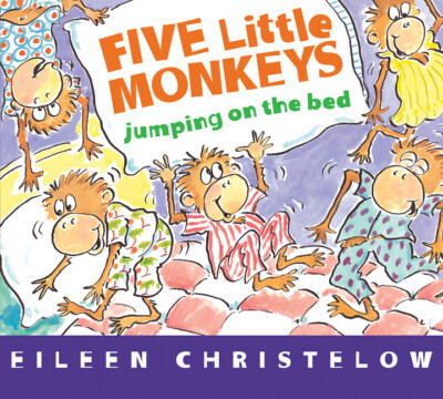 Five Little Monkeys Jumping On The Bed (Board Book)