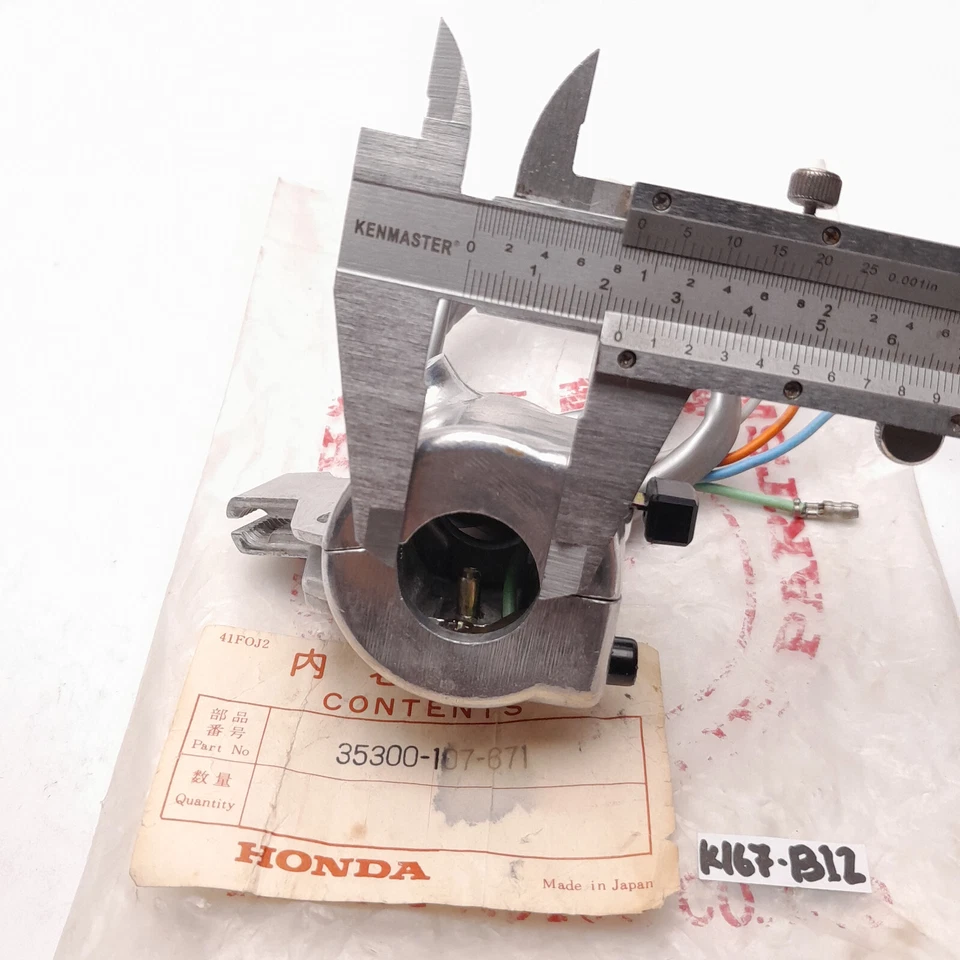 Honda CL90 CL70 CB100 CB125S CD125 175 CL100 Handle Switch Left LH 35300-107-671 - Image 3 of 4