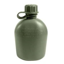 US Military 1 Quart Canteen OD Green 3 Piece Plastic BPA Free Made in USA NEW
