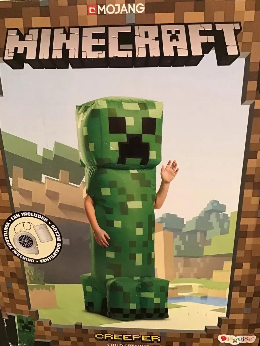 Boy's Minecraft Creeper Inflatable Halloween Costume 