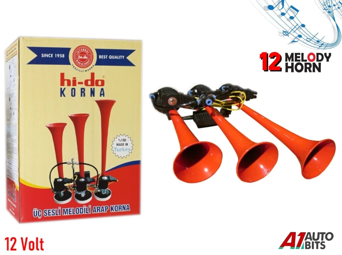 hi-do Melody air horn 12V - Air horn - 125 dB - Bébé Shark - Coffin Danse