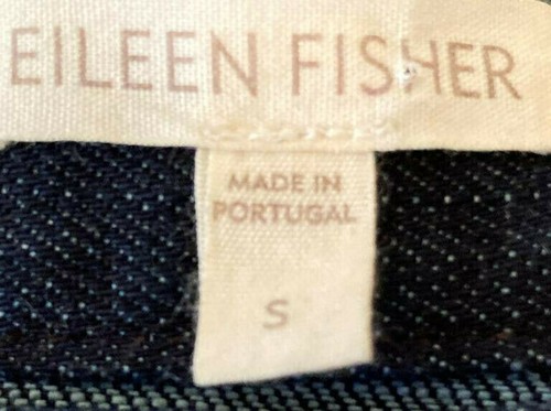 Eileen Fisher Organic Cotton Jean Denim Jacket w/ 2 Pockets Size S - Picture 5 of 6
