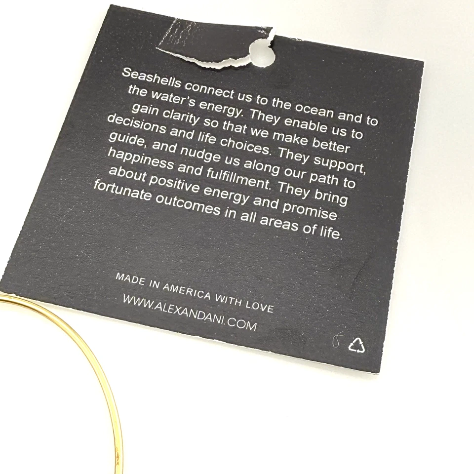 Alex and Ani раковина золотистый браслет энергии США подвески регулируемый w коробка - Изображение 3 из 4