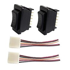 2 X 5 Pin Universal Car Power Window Switch UP/Down Control Lift Momentary 2 2