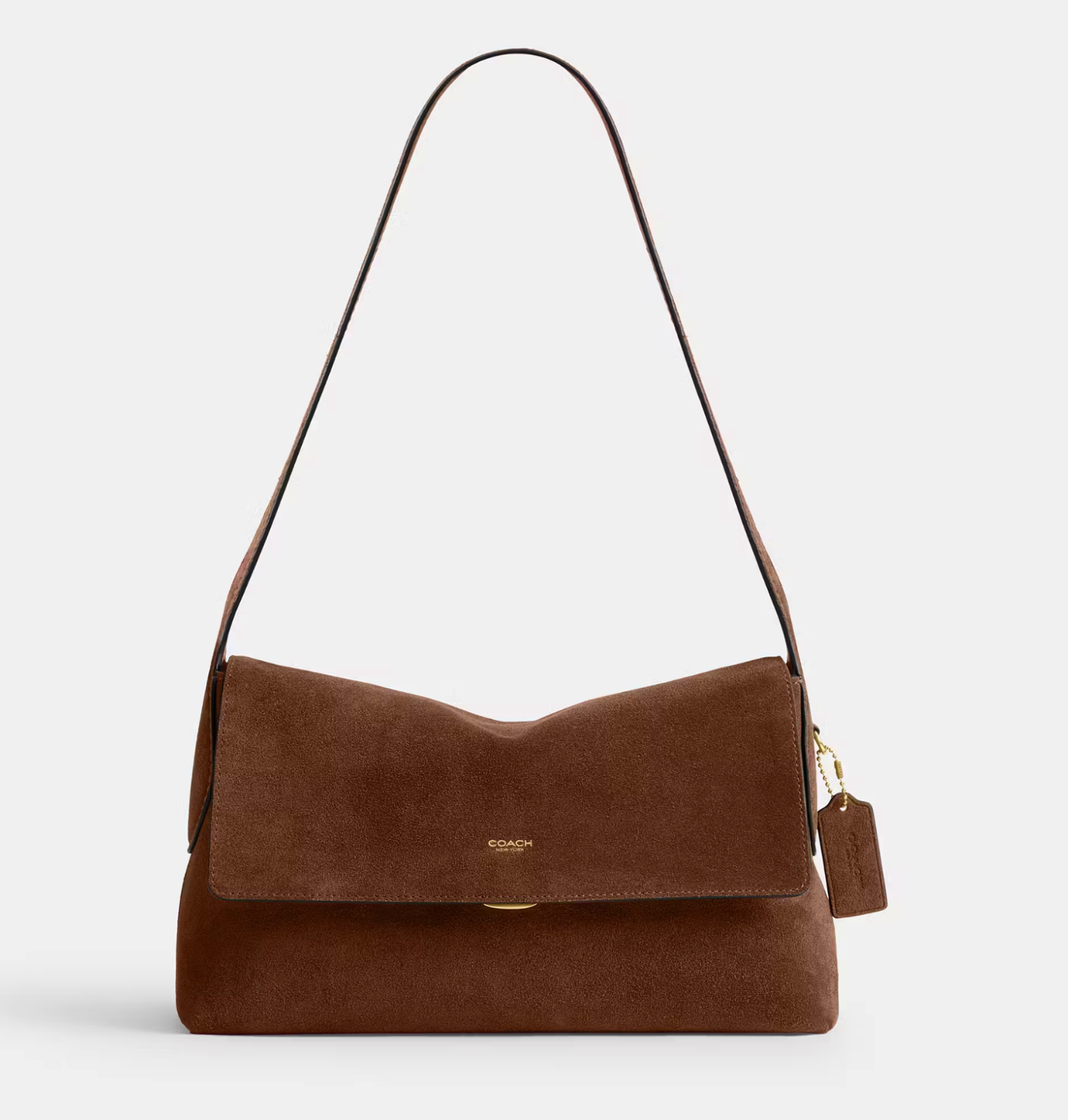 Coach Suede Chelsea Shoulder Bag 30 CDS59 B4WBR_NWT_Expedited