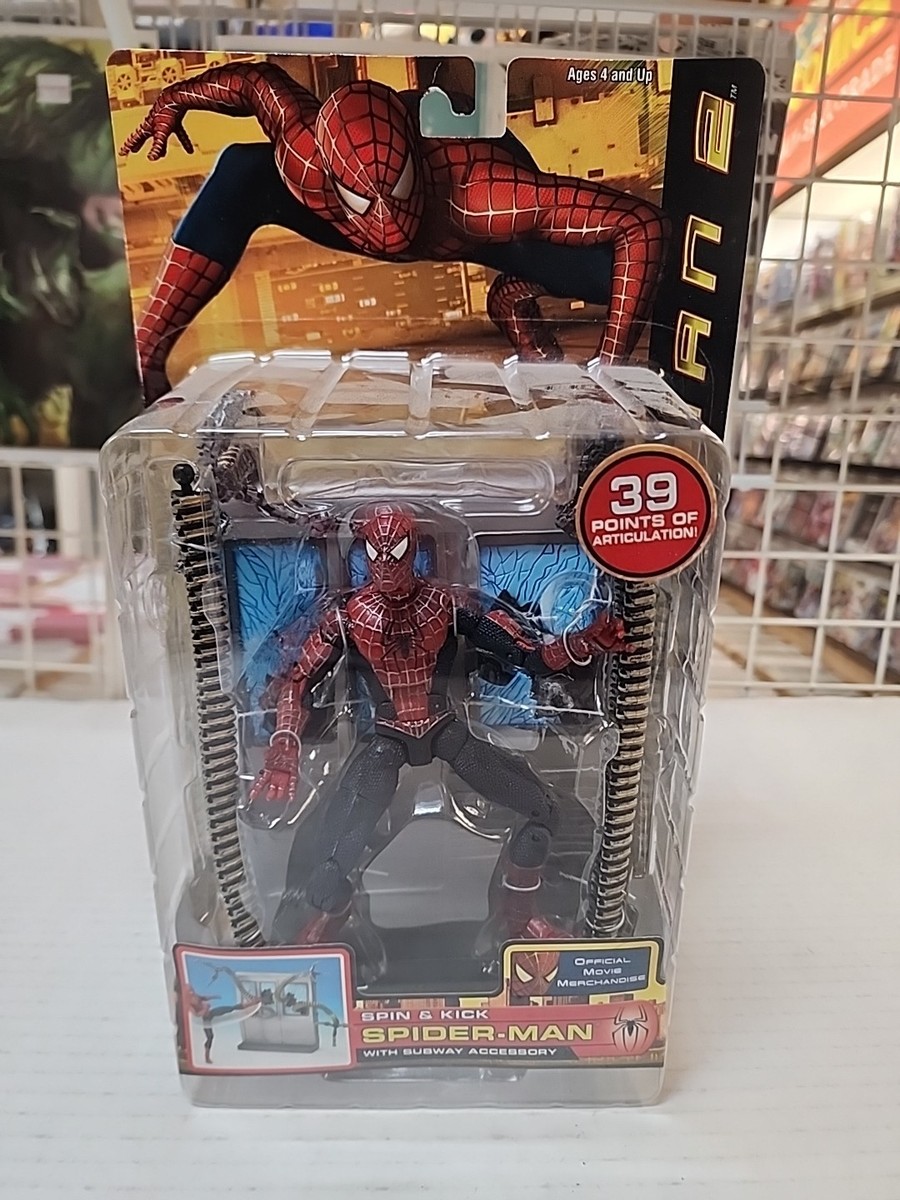 2004 Toy Biz Spider-Man 2 Spin and Kick Movie Action Figure