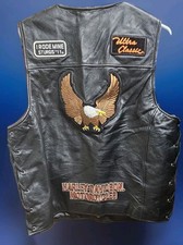 ****** Harley Davidson ULTRA Giacca di Pelle Gilet con Sturgis 11° Patch ******