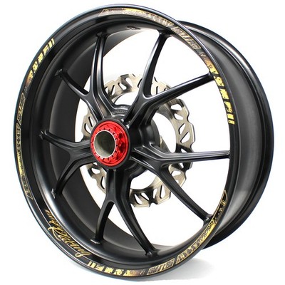 Felgenrandaufkleber GP Racing Gold Metallic MATT Motorrad Aufkleber Auto