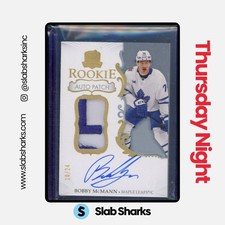 2023 UPPER DECK THE CUP #102 BOBBY MCMANN GOLD FOIL PATCH AUTO RC ROOKIE /24