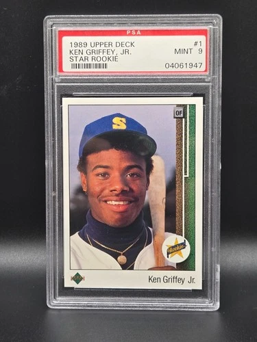 1989 UPPER DECK # 1 KEN GRIFFEY JR ROOKIE PSA 9