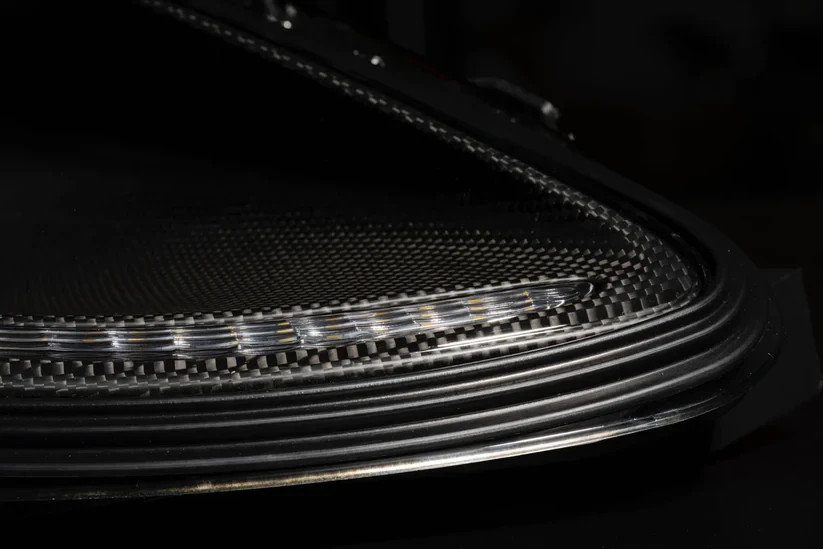 2005-2010 Ferrari F430 Carbon Fiber Headlights RHD With Smoked Turn Signal
