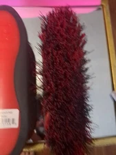 BLK N Red Dandy Brush Horse Hair Brush