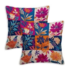 Throw Pillow Covers 18x18 Set of 2, 18" x 18" Pack of 2 Simplepatchwork