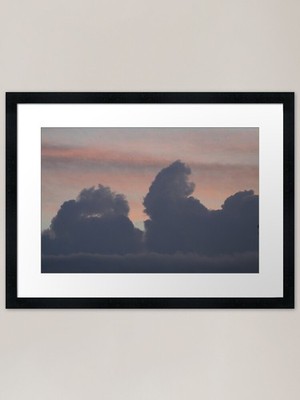 Toll aussehende Wolken Gerahmtes Kunstwerk P Gerahmtes Wandbild Poster Leinwanddruck Bild