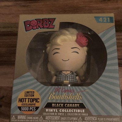 Funko Dorbz DC Comics Bombshells Black Canary #421 Hot Topic Excl 5000