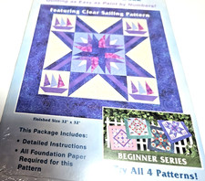 2 PAPER PIECING patterns- Clear Sailing, Hear...