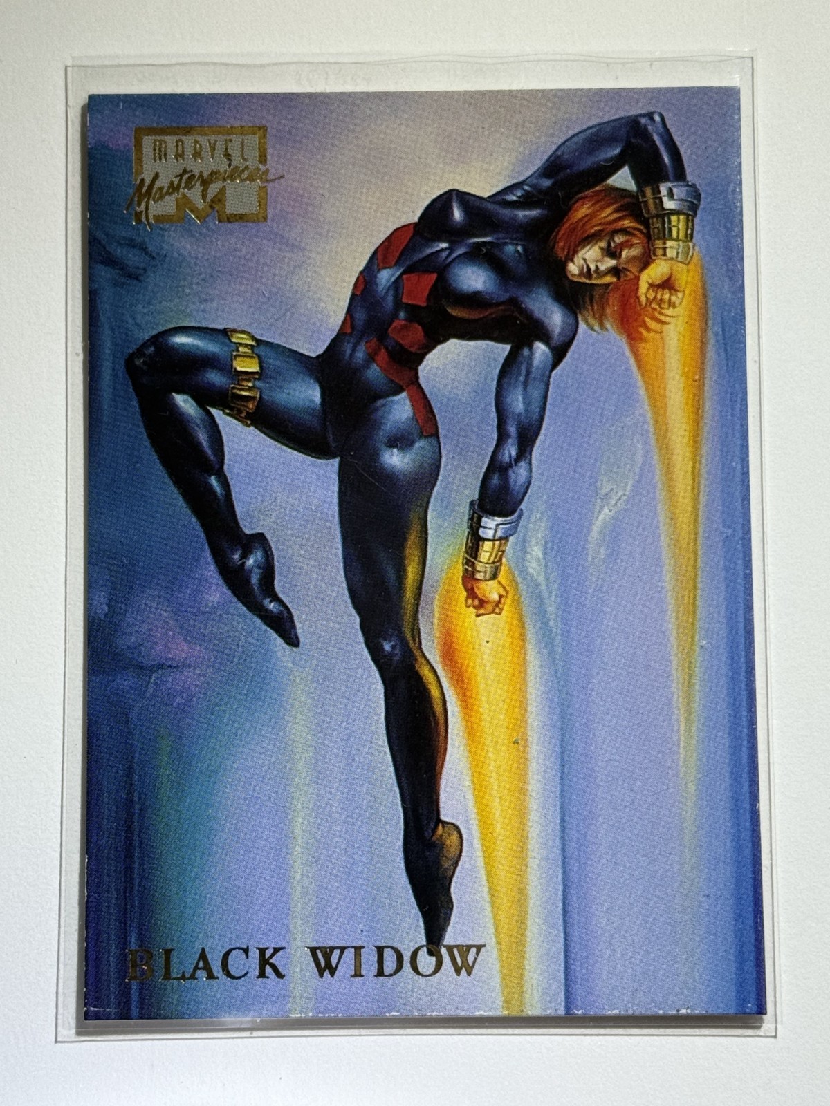 Black Widow #5 Marvel 1996 Masterpieces trading card — raw and PSA graded price guide