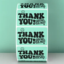 "Thank You! You're The Best" Purple Stickers - Fun Packaging & Small Business
