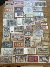 45 Banknoten / Scheine gr&ouml;&szlig;tenteils aus Polen und Russland