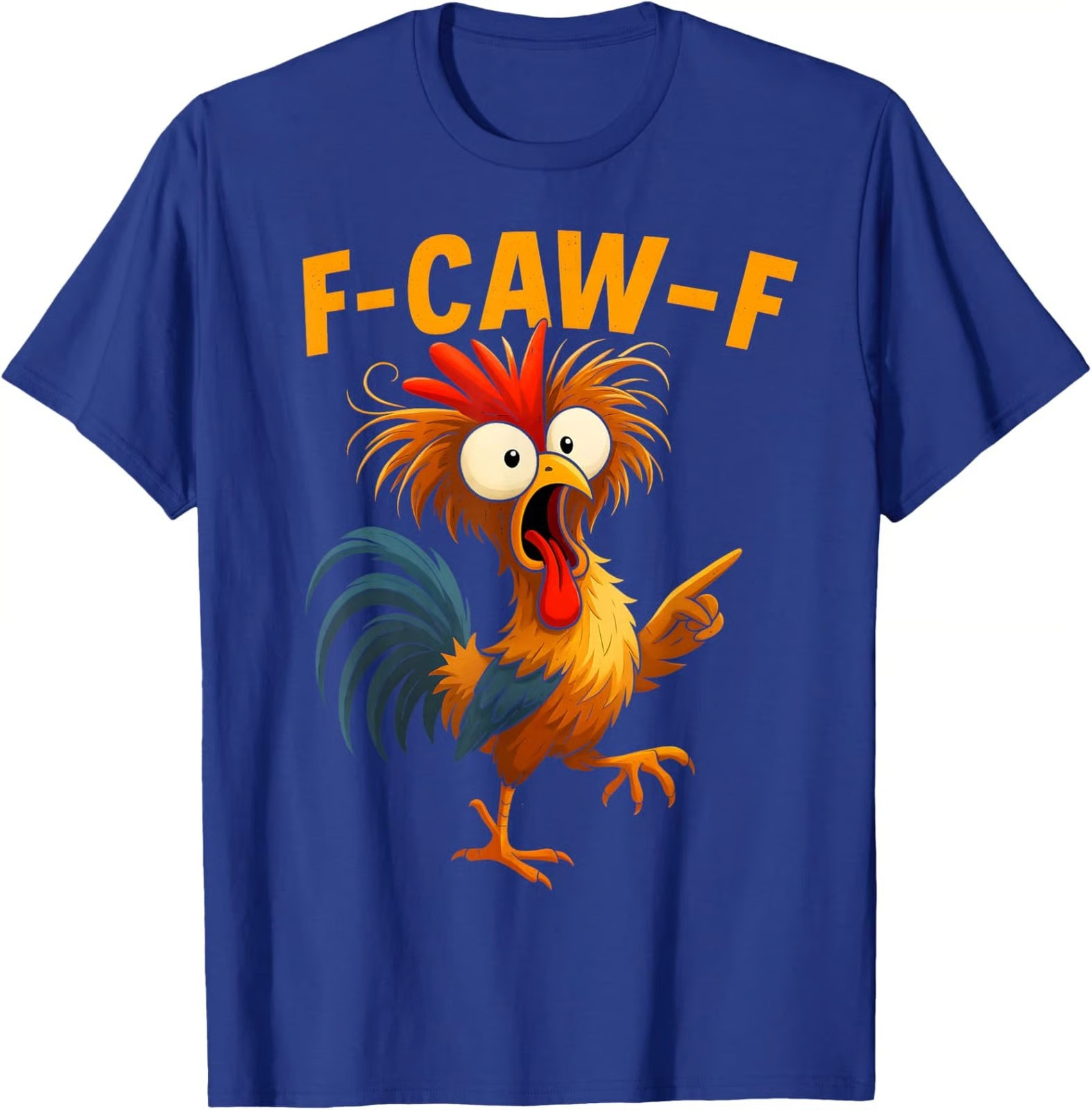 Camiseta retro para hombre F Caw F Rooster Funny Bird Fcawf Chicken Whisperer Fawk Off