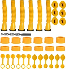 Yellow Gas Can Spout  Gas Can Nozzle Flexible Pour Fill Nozzle - Set Of 6