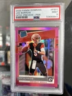 2020 Panini Donruss Optic Joe Burrow Pink Prizm Rated Rookie RC #151 PSA 9