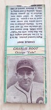CHARLIE ROOT 1936 3rd Baseball Type Matchbook Cover Green Version Chicago Cubs
