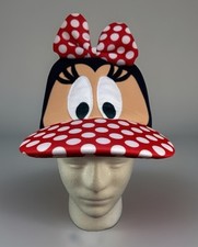Disney Parks Authentic Minnie Mouse Adult Oversized Cosplay Baseball Cap Hat NWT